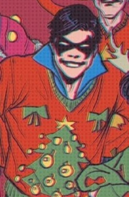 Robin Watching: 2401/∞ Dick Grayson as Nightwing (Discowing/Ugly Christmas Sweater)Image Source &ldq