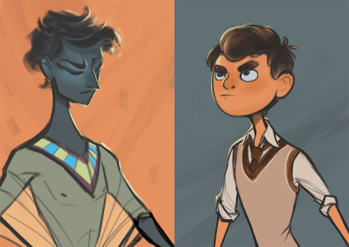 chickensaredoodling:Bart and Nat. A couple of my most favourite characters of all time. Read this bo