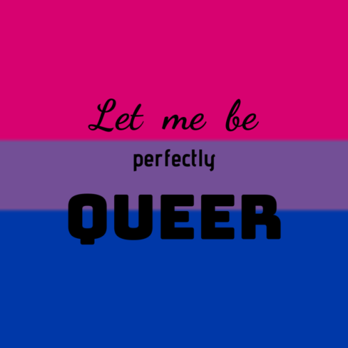 izziegs: Perfectly Queer Part 2 (Part 1) (ID: Various Pride flags with the phrase “Let me be p