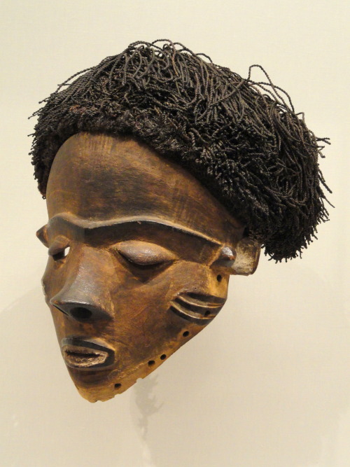 Female portrait mask (gambanda) of the Pende people, Democratic Republic of the Congo.  Artist unkno