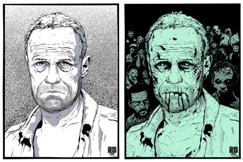 xombiedirge:  The Governor and Merle Dixon illustrations from the upcoming art show, AMC The Walking Dead, opening Friday October 11th 2013, at Hero Complex Gallery / Facebook. Paul Ainsworth / Tumblr / Twitter Liam Brazier / Tumblr Joe Vetoe / Twitter