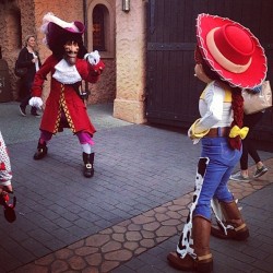 misswendybird:  The line between Fantasyland and Frontierland is a fine one. #turfwars 