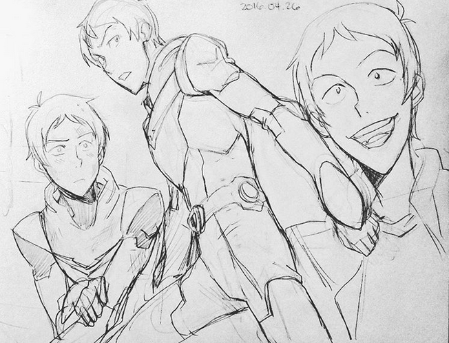 americanninjax:  barlee:  Sketchdump of some Allura, Pidge, and Lance~ Lotta these