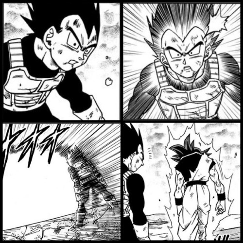 spinomaster17: msdbzbabe: All the Vegeta panels in Dragon Ball Super Manga chapter 41! LOVE every pa