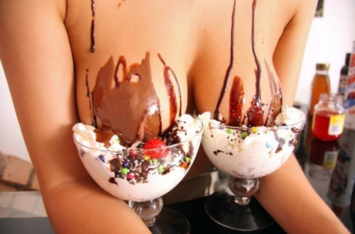 slutwifesworld:  Anyone want a sundae??? 