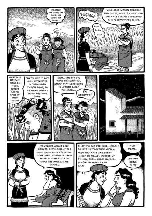 Here is the new scene for Anthesteria. It takes place after page 12, during the day of the jar-openi