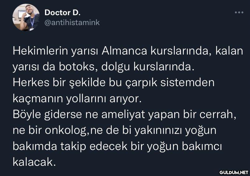 Doctor D. @antihistamink...