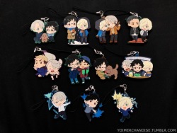 yoimerchandise:  YOI x Chara-Ani Toy’sworks Collection Niitengomu! Rubber Straps Vol. 2 Original Release Date:March 2018 Featured Characters (7 Total):Viktor (Original + Animate Exclusive), Makkachin, Yuuri (Original + Animega Exclusive), Yuri (Original