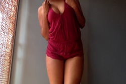 ultrashaka:  My night time romper. Sorry for the wrinkles… I actually sleep in this.