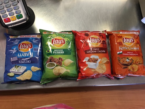 everybody-loves-to-eat:About to try all of these chips. Pretty excited because I love foreign flavor