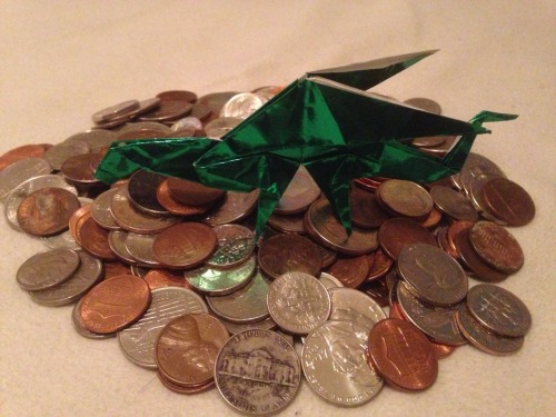 thefingerfuckingfemalefury: arte-mysia:  thefingerfuckingfemalefury:  usbdongle: this is the good luck dragon of wealth and prosperity, reblog for good luck in 2017 Rebagel the dragon!  It’s a cute dragon :)  They are very proud of their hoard! 