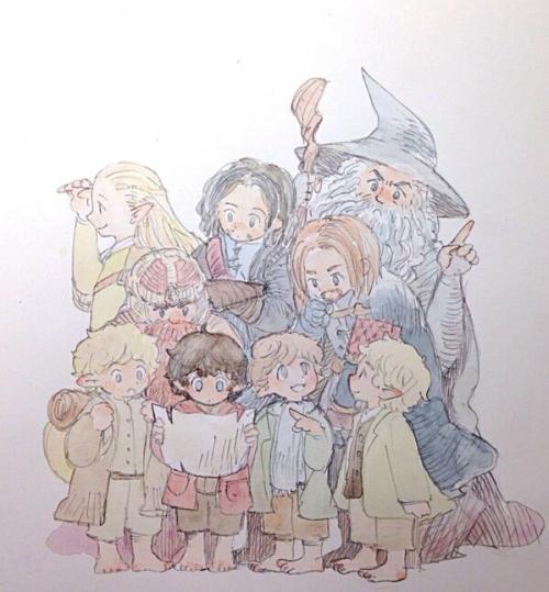 myrkvidrs:The Hobbit &amp; Lord of the Rings // by 上野(束）