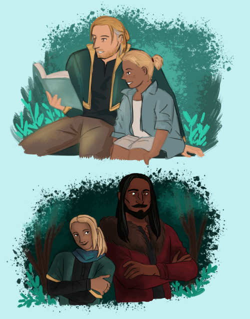 My Handers Kid Leandra "Lea" Hawke With Her Parents. Idk Why But Anders Has Girl Dad Energy. These Two