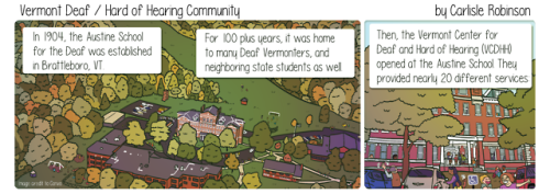 Here’s the comic I made for Seven Days, a Vermont alternate weekly newspaper, about Austine deaf sch