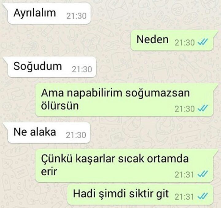 - Ayrılalım
+ Neden
-...