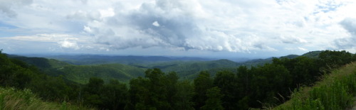 Appalachia - Blue Ridge Parkway summit ridge view