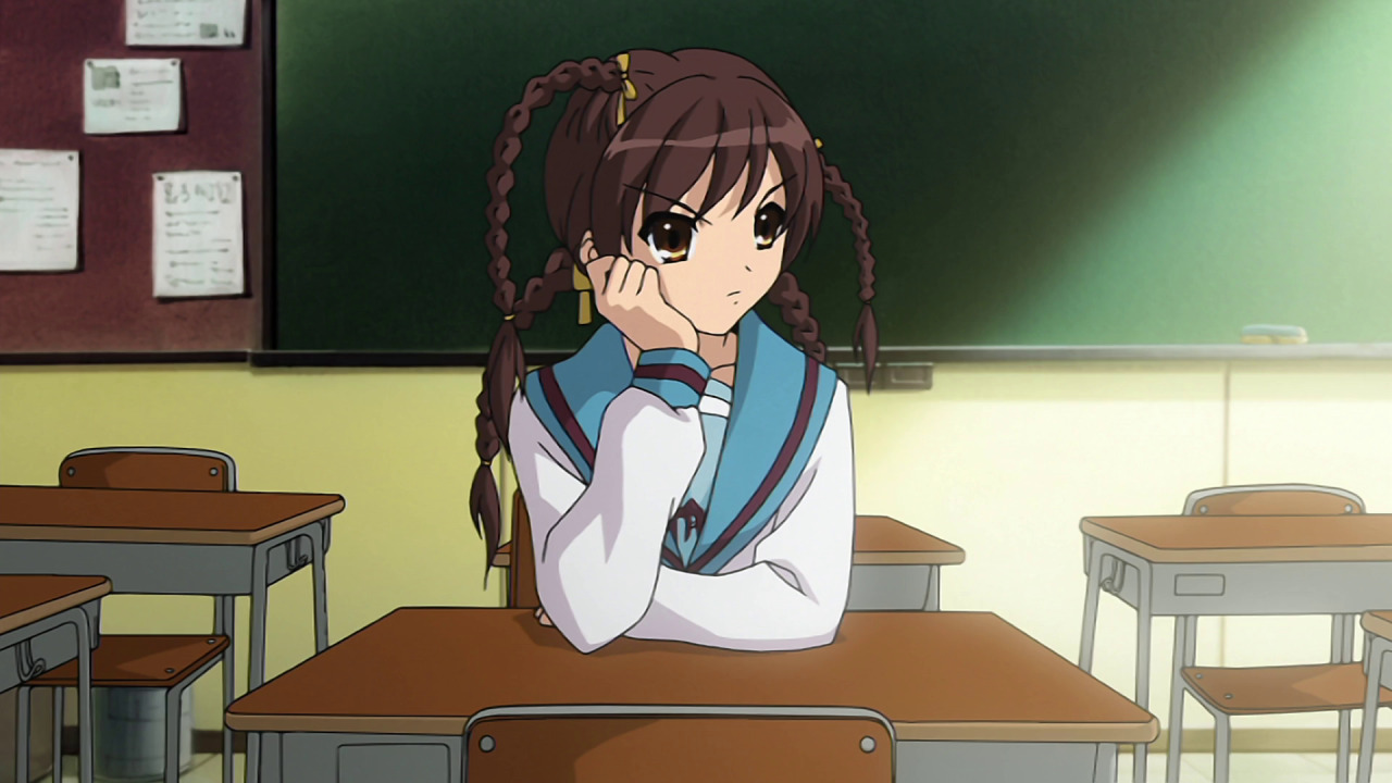 haruhisuzumiyafanpage:  The Melancholy of Haruhi Suzumiuya Episode 01 