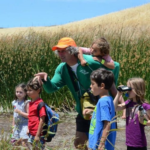 Mr. Science and our intrepid #Piedmont campers exploring @ebrpd’s Contra Loma park! #nochildle