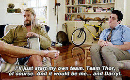 diana-prince:  I guess I’m just taking a break. We had this really cool adventure saving Earth and I was pretty happy. Anyway, I needed some “me” time, so I came to Australia and that’s when I moved in the Darryl. And here we are. Civil War: Team