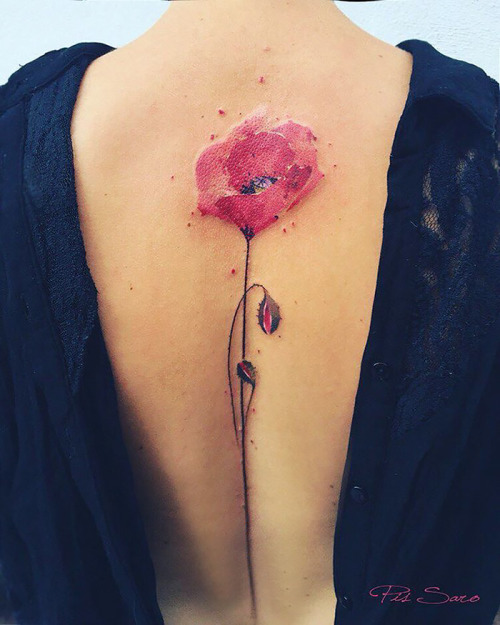 culturenlifestyle:Dainty & Ethereal Floral Tattoos by Pis Saro Crimean tattoo artist Pis Saro 