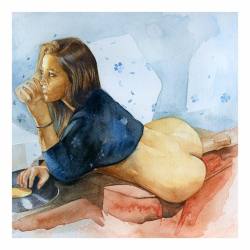 missdanidaniels:How incredible is this watercolor