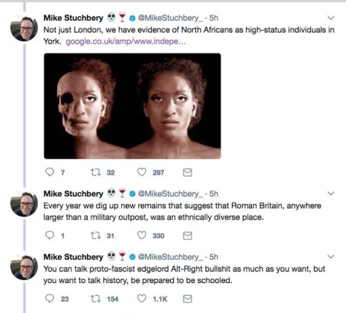 jumpingjacktrash: the-future-now:  “You want to talk history, be prepared to be schooled.” (via) follow @the-future-now  seriously, jeez. i can see people honestly believing that, for instance, vikings were all white – we know they traveled far,