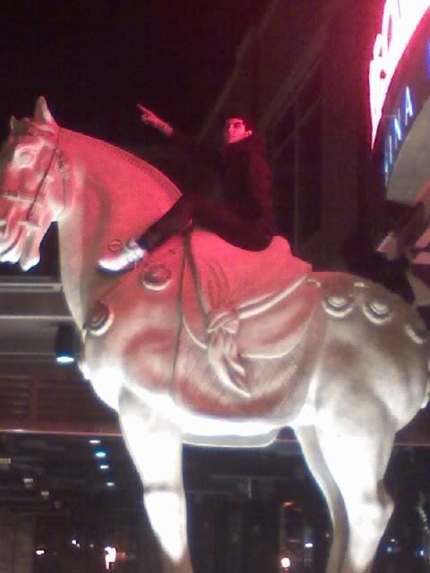 Gabe Saporta On A Horse