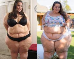 ssbbw-loverfa:Boberry weight gain, a BIG difference 😍