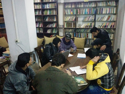 buzzfeedbooks:These Rebels Have Amassed A Library From Syria’s RuinsOutside, winter’s chill grips th