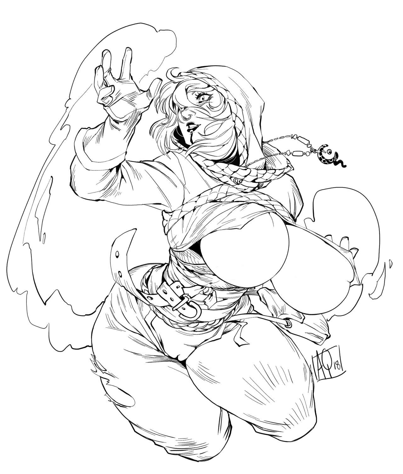 pornyguts:  warming up by drawing elaborate fantasy characters is a lot of fun
