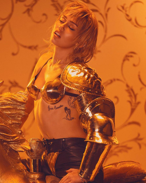 Miley Cyrus as Joan of Arc in the ‘Mother’s Daughter’ music video.