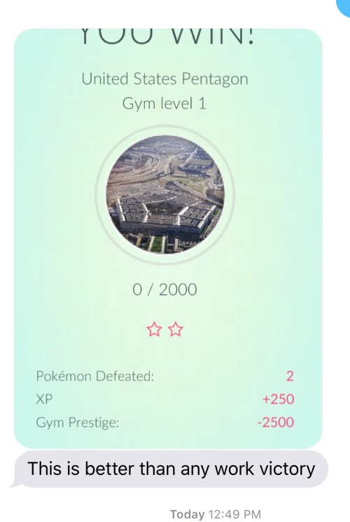 bestofpokemongo:Taking the pentagon