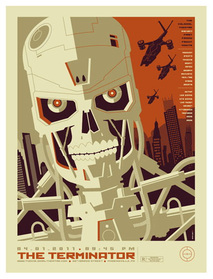 mello-artbox:  terminator poster by *strongstuff