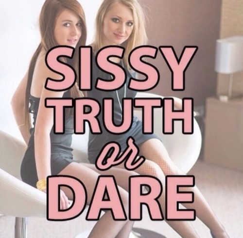 sissyj91: whiteslaveforblacks-me:  batblueshade:  sissy-closet: Anyone wanna play sissy truth or dar