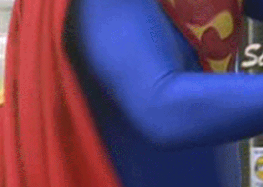 punishsuperman: robocoptortured: Superman’s red briefs cannot contain his massive bulge Young 