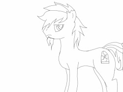 A sketch of one of the pony ocs I&rsquo;m bringing back! So exited!