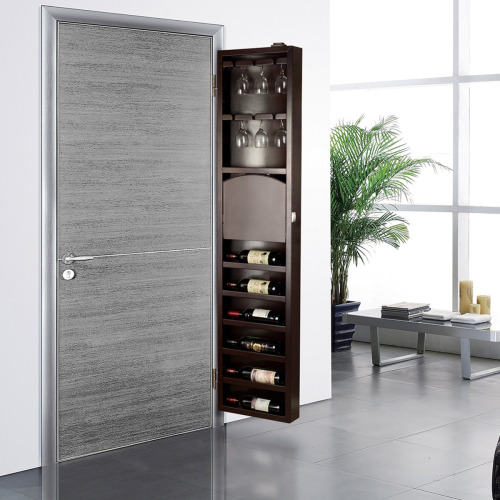 digitalramen: Cabidor designed this sleek, stylish behind the door wine storage cabinet.