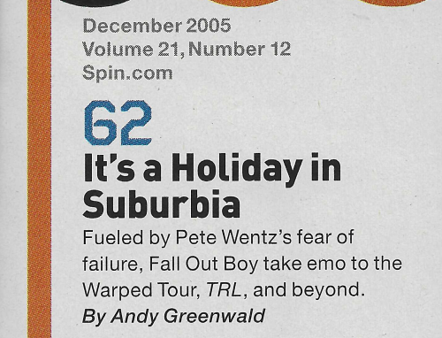 Spin Magazine - December 2005