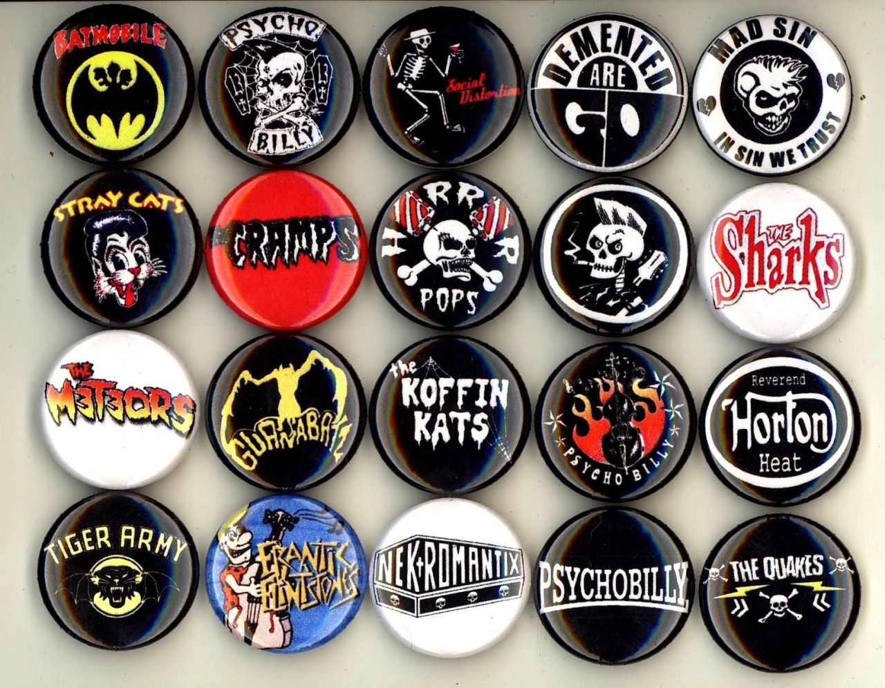 Psychobilly Psychobilly - Hi-Octane Club - Patch Keychains Stickers -   - Biggest Patch Shop worldwide