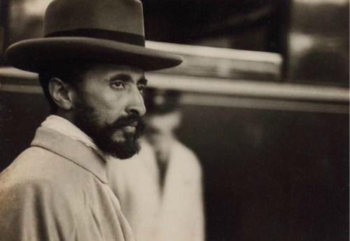 Haile Selassie, Emperor of Ethiopia, arriving in Geneva to seek help at the United Nations against t