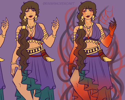 Last but not least, Kamilah’s Act 1 outfits! I’ve also added some binding tattoos to her
