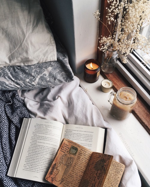 pollyandbooks:rereading a favourite book, scribbling in my journal + dreaming of autumn ♡