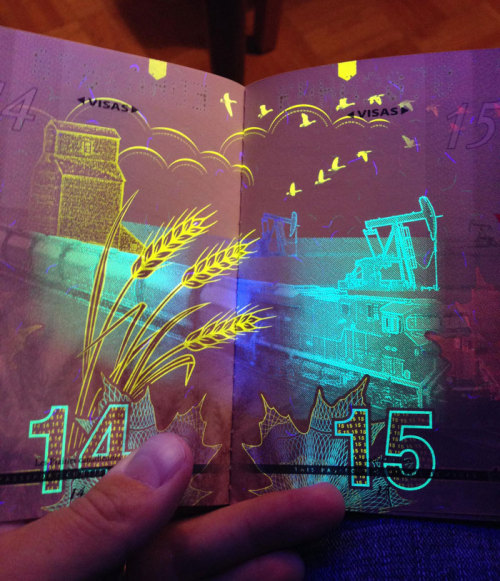 Canada’s New Passport Reveals Hidden Images Under UV Light