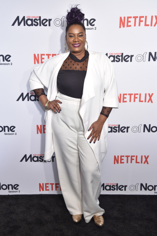 Adrienne C. Moore attends &lsquo;Master Of None&rsquo; Season 2 premiere at SVA Theatre on M