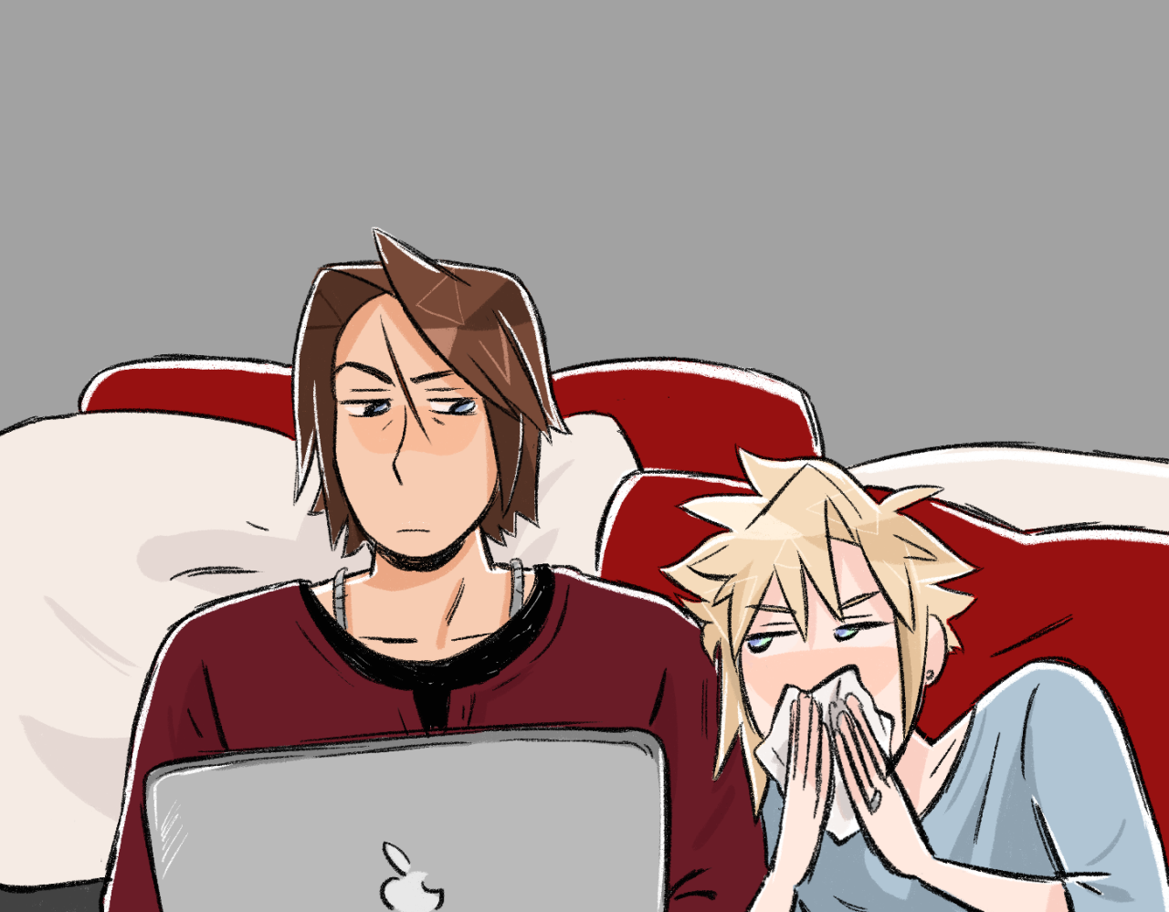 liverpepper:  Cloud: Only an idiot would pretend like he isn’t sick even if he’s