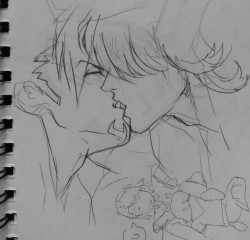 Chipu-Tan:  Another Sketch Set, Not So Nsfw-Ish Just Kissing And Licking ^////^ 