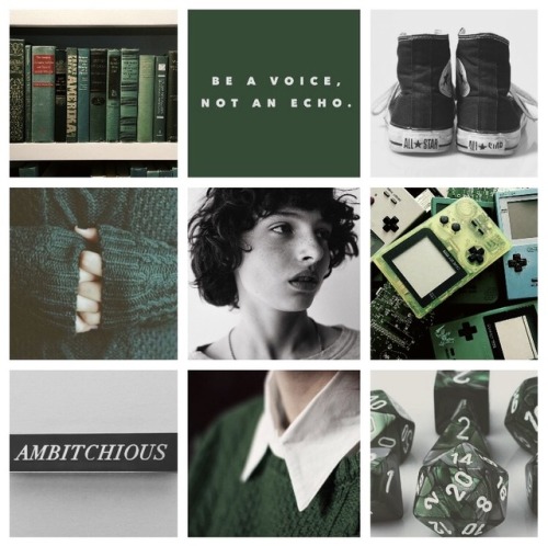 willmike:stranger things hogwarts houses au (five/six): mike wheeler - slytherin - cunning: “I alrea