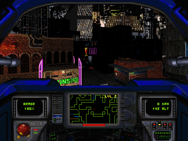 dos-ist-gut:  CyberMage: Darklight Awakening (ORIGIN Systems, Inc., 1995)Sleazy cyberpunk