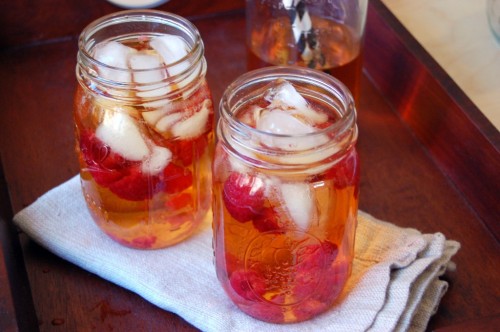 happyvibes-healthylives:Raspberry Rooibos Iced Tea