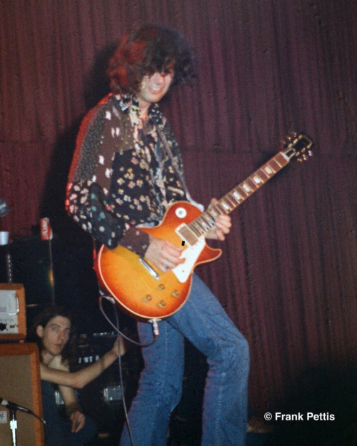 Led Zeppelin During The First Night Of The North American Tour Of 1972 At Cobo Hall, June 6.
